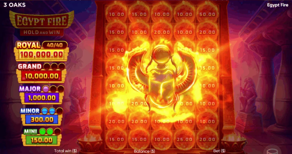 egypt fire game